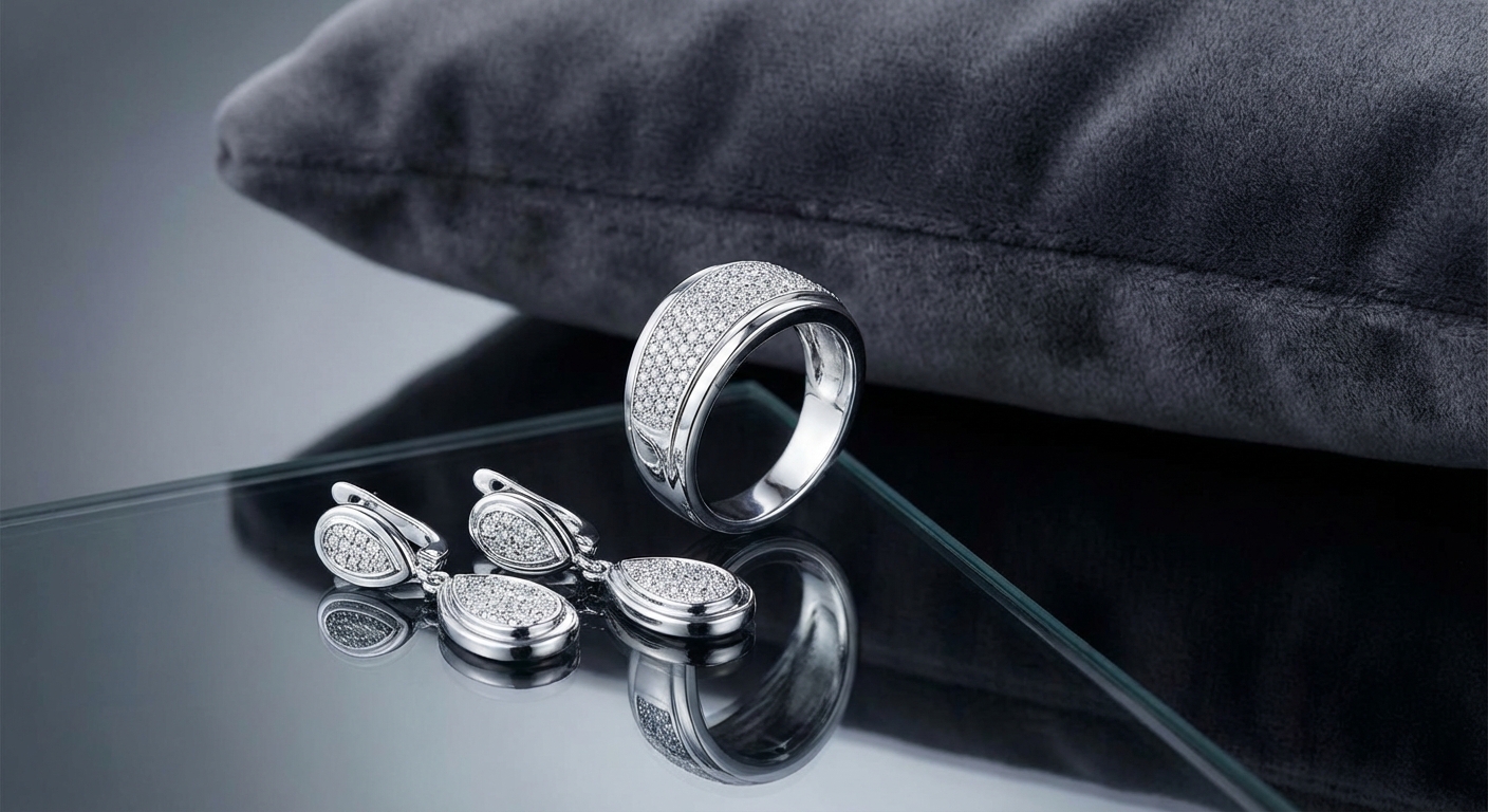 Rhodinierter Silberschmuck mit strahlend weißem Glanz