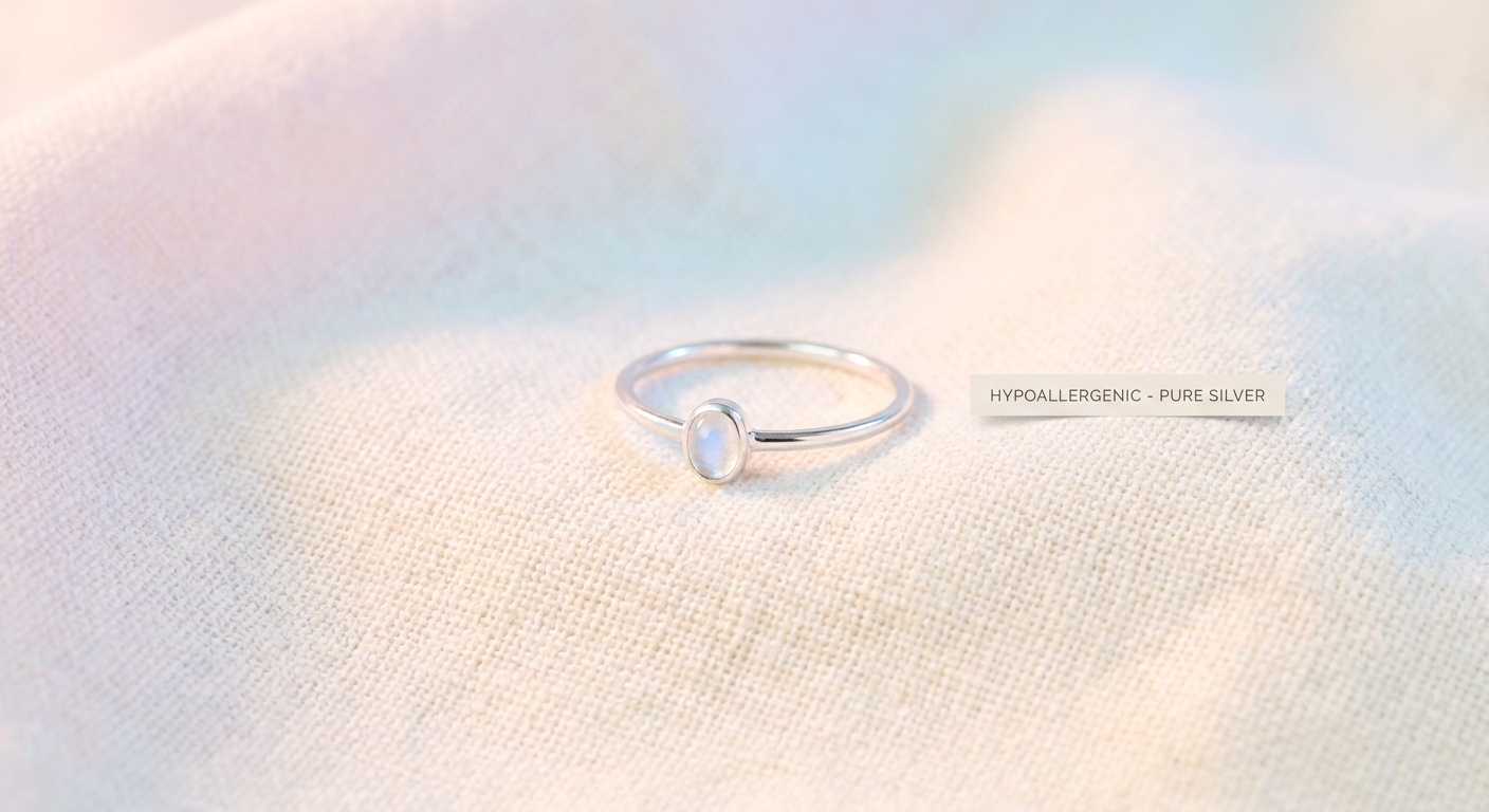 Silberschmuck und empfindliche Haut