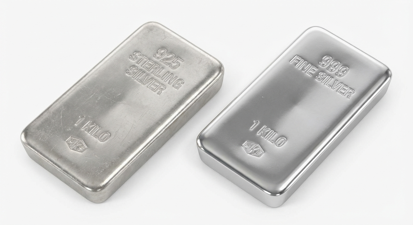 Sterling vs Feinsilber